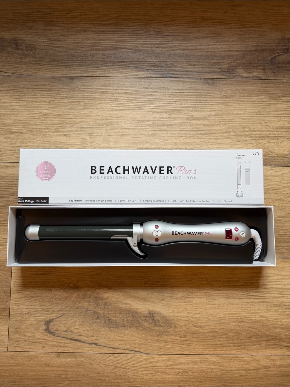 Beachwaver Pro 1 Rotating Curling Iron - White